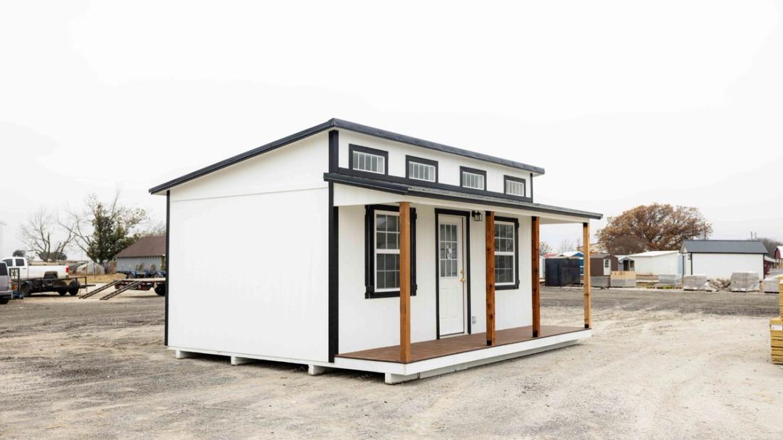 16x20 Single Slope Cottage — exterior