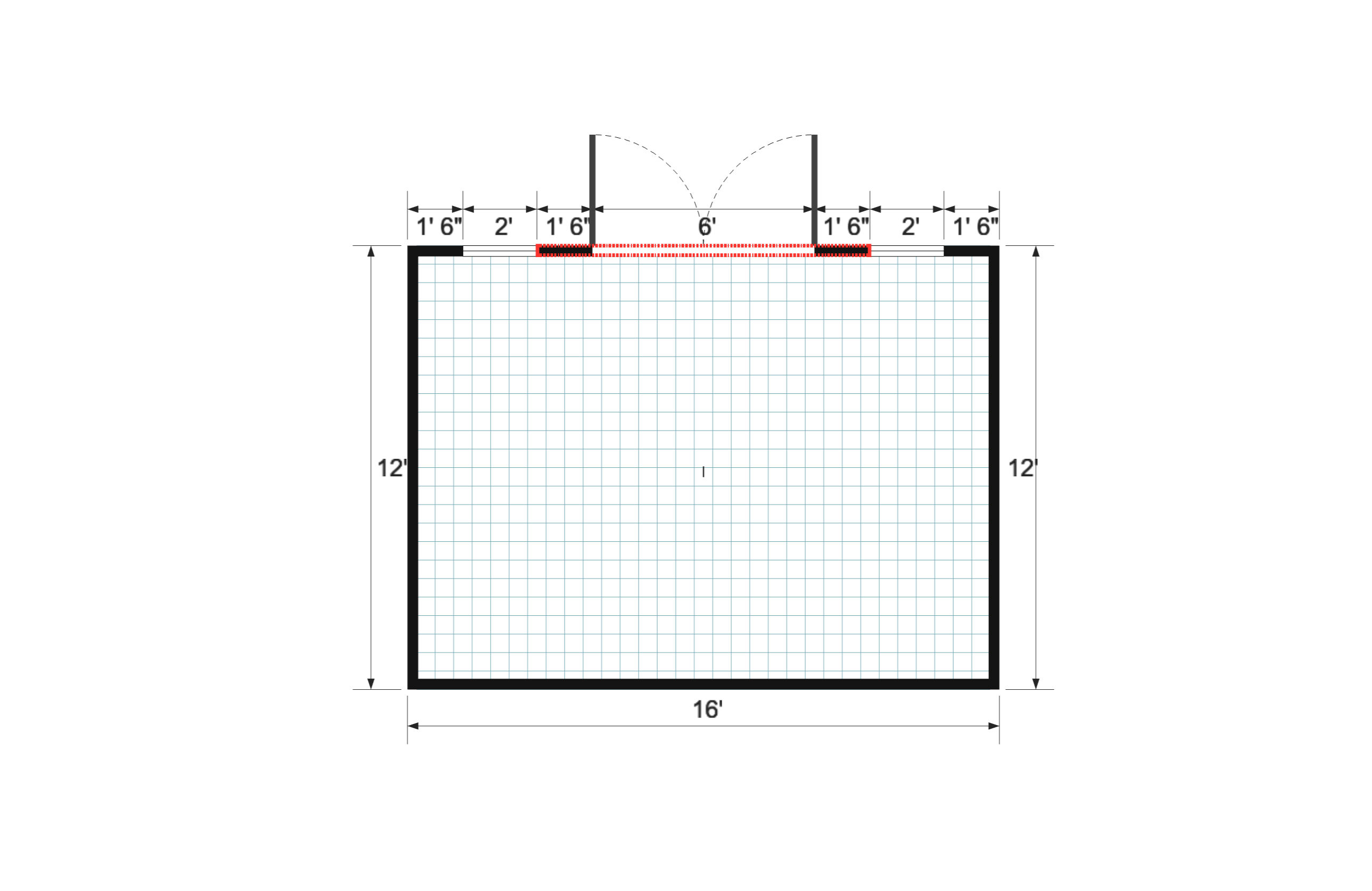 Dormer Premier 12×16 floor plan
