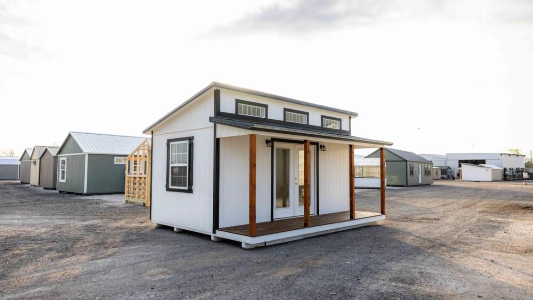 14x18 Single Slope Cottage — exterior