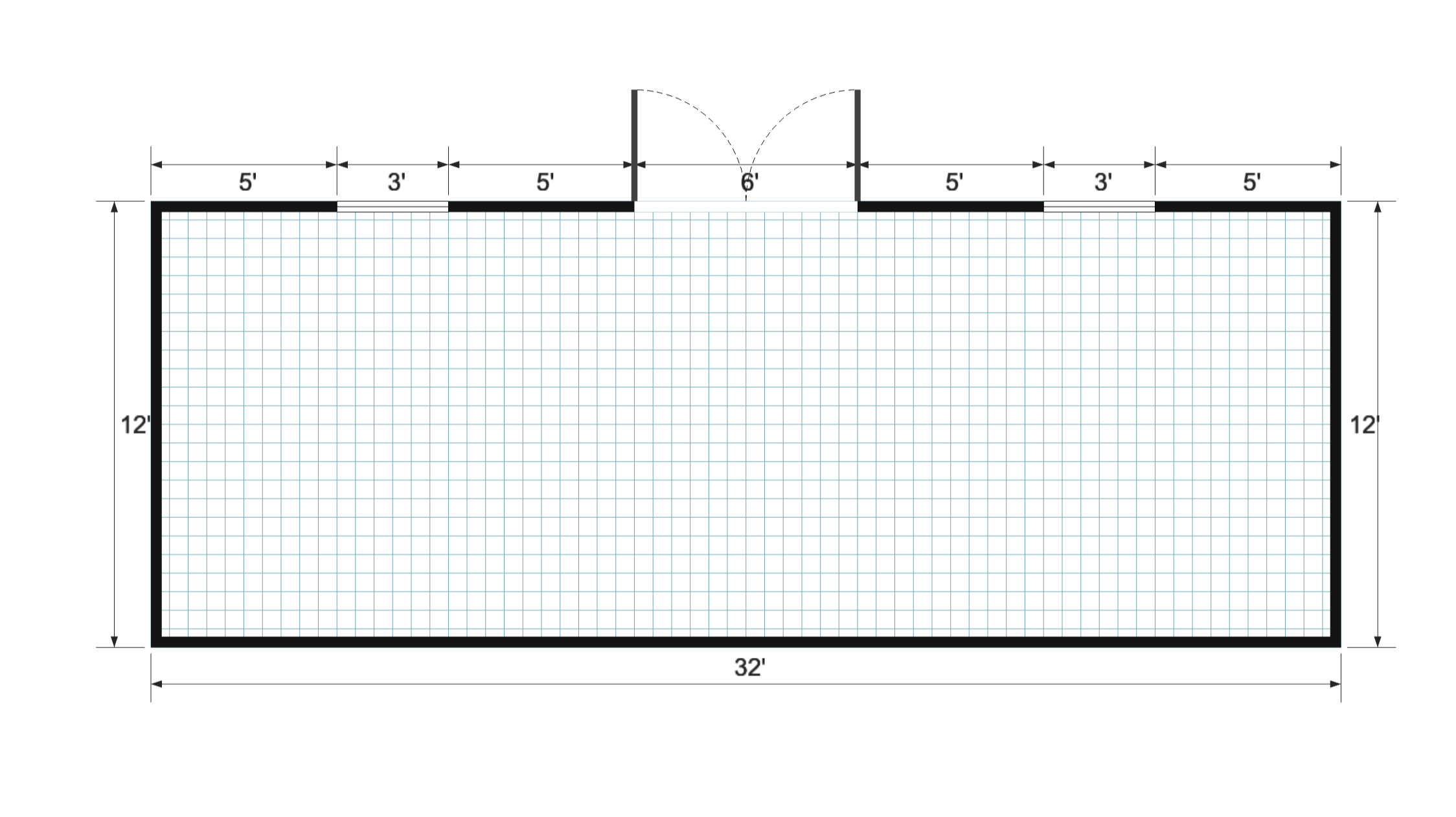 Side-Entry Premier 12×32 floor plan