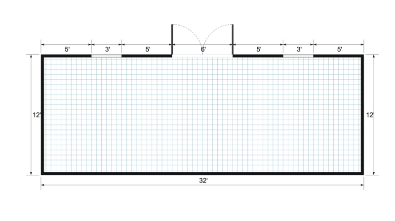Side-Entry Premier 12×32 floor plan