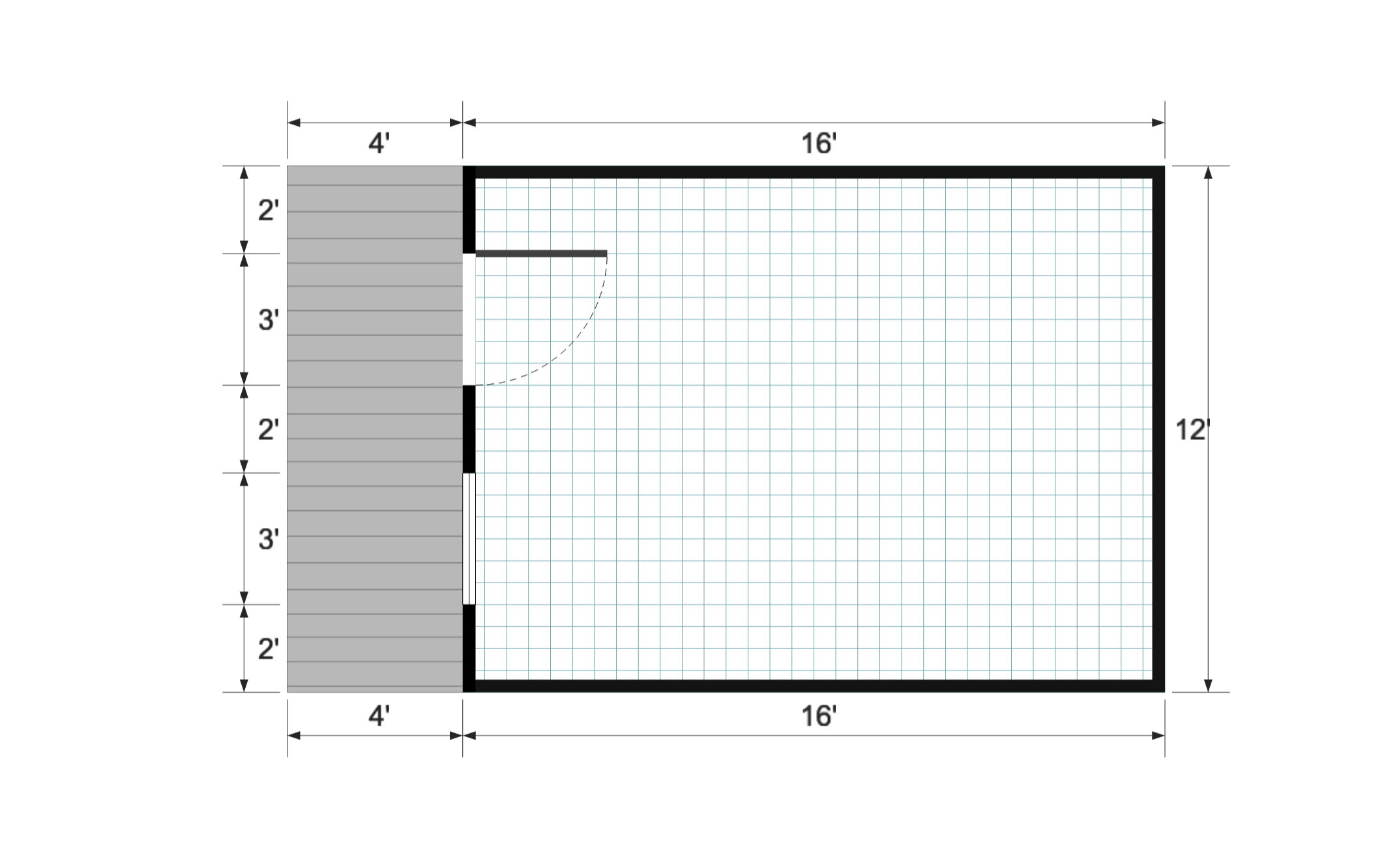 Nordic Cabinette 12×20 floor plan