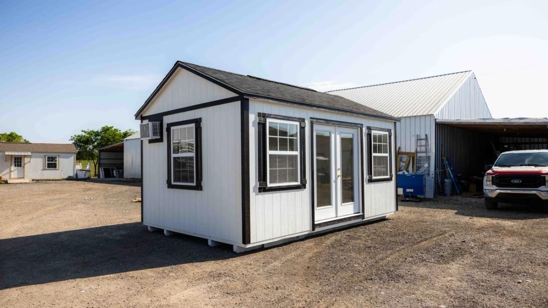 12x18 Finished Gable Shed — exterior
