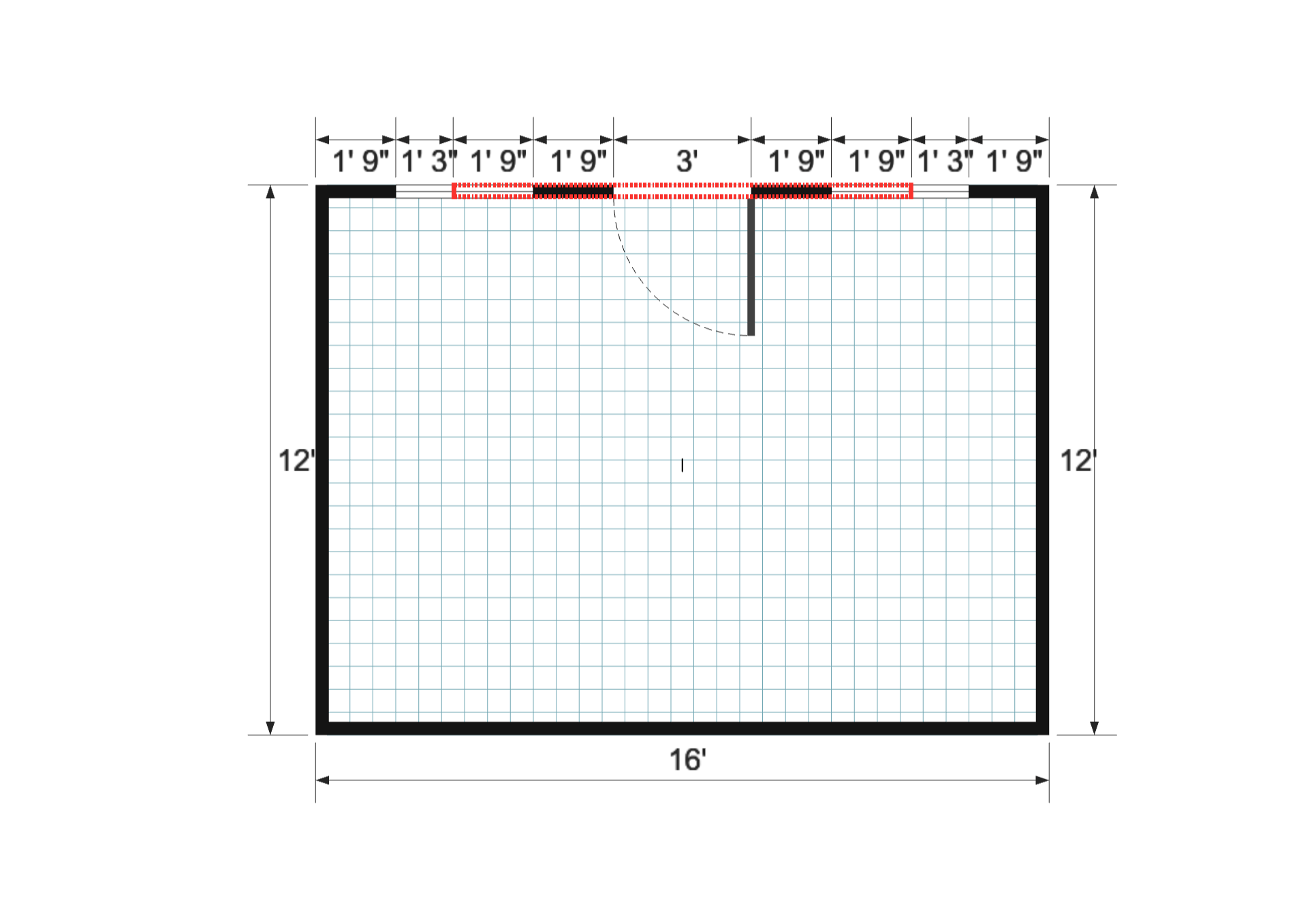Dormer Gable 12×16 floor plan
