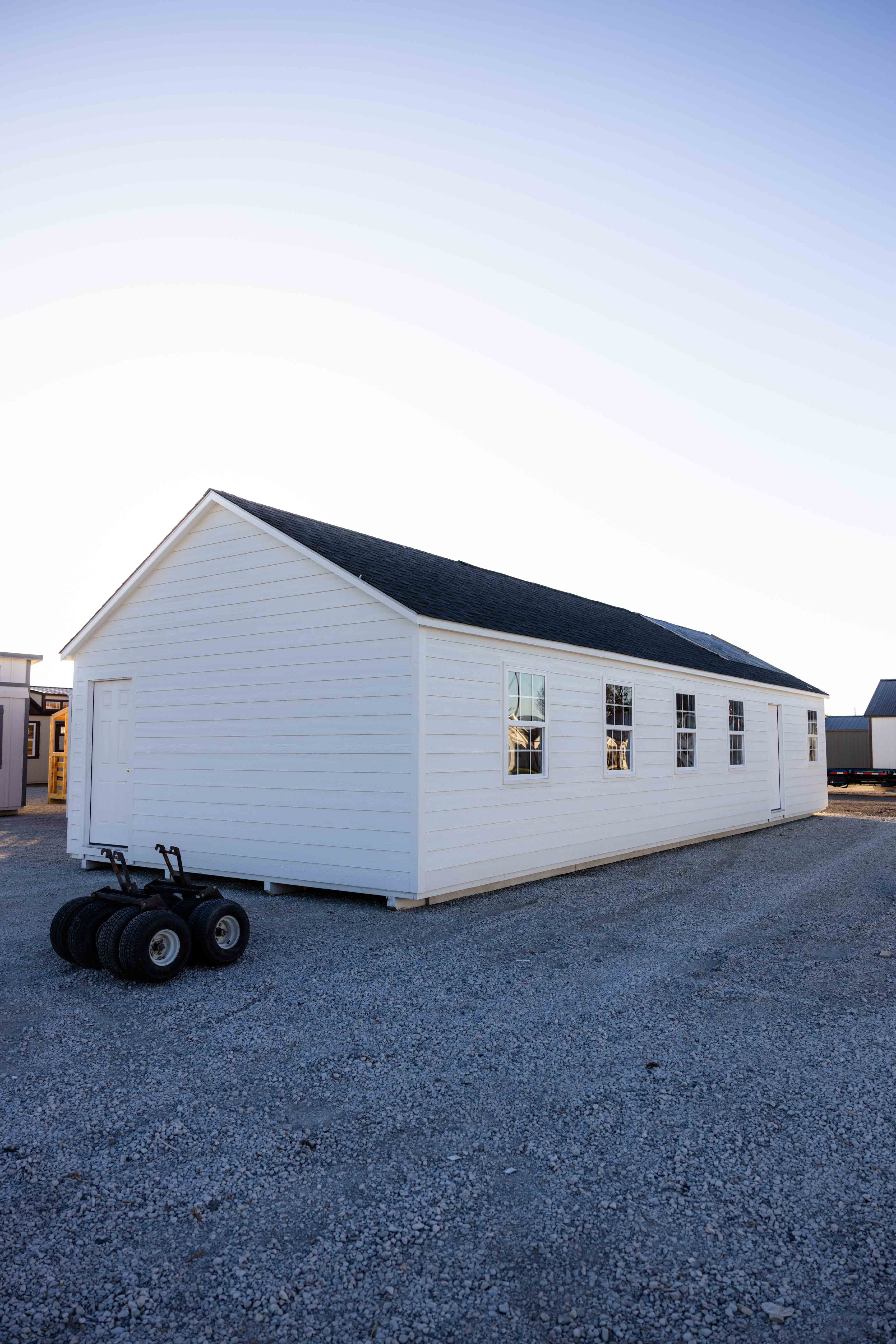 18x50 Cabin Shell · Bellville, TX — Eagle Ridge Barn Builders