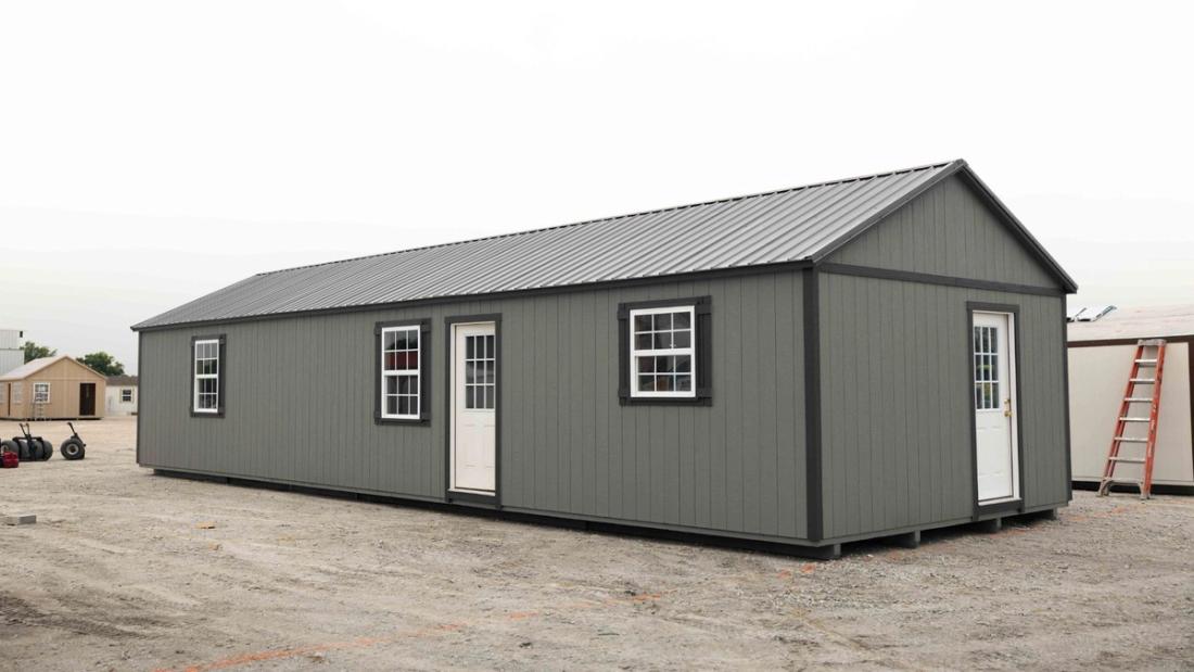 16x50 Gable Shed — exterior