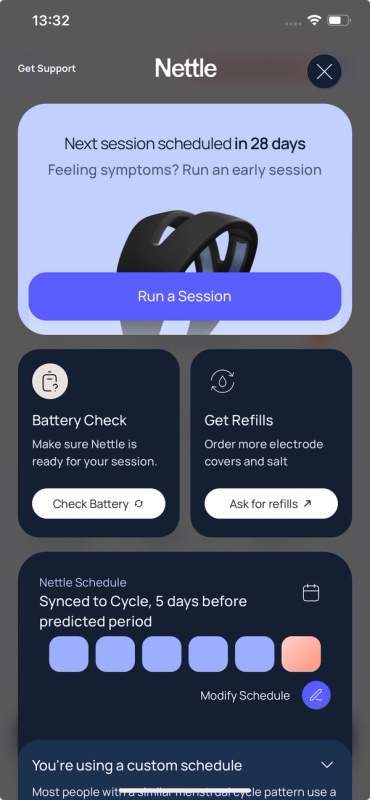 Wearable control screen