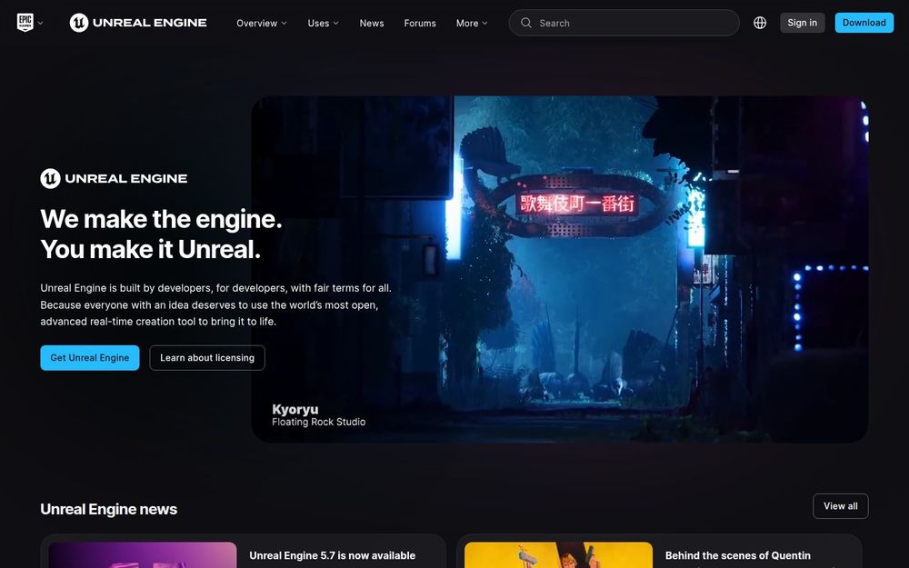 image of Unreal Engine image of Unreal Engine