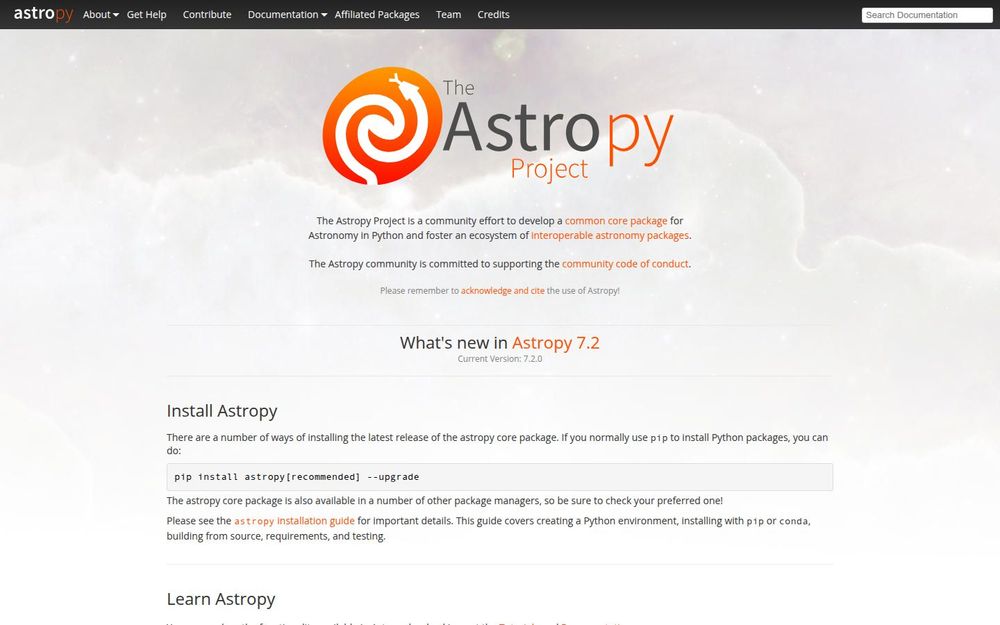 image of Astropy image of Astropy