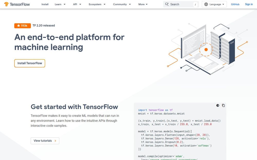 image of TensorFlow image of TensorFlow