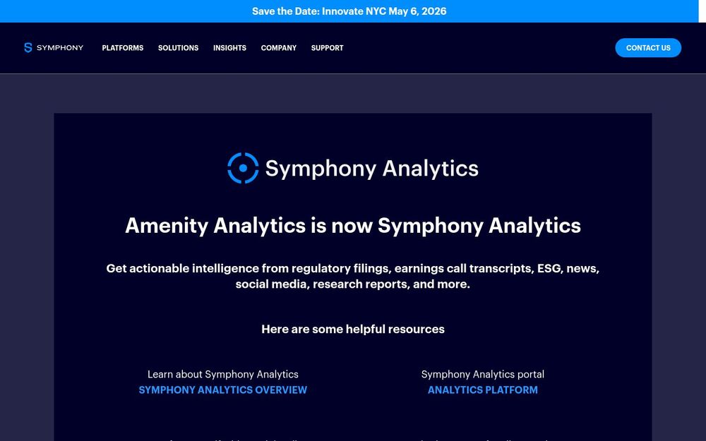 image of Symphony Analytics image of Symphony Analytics