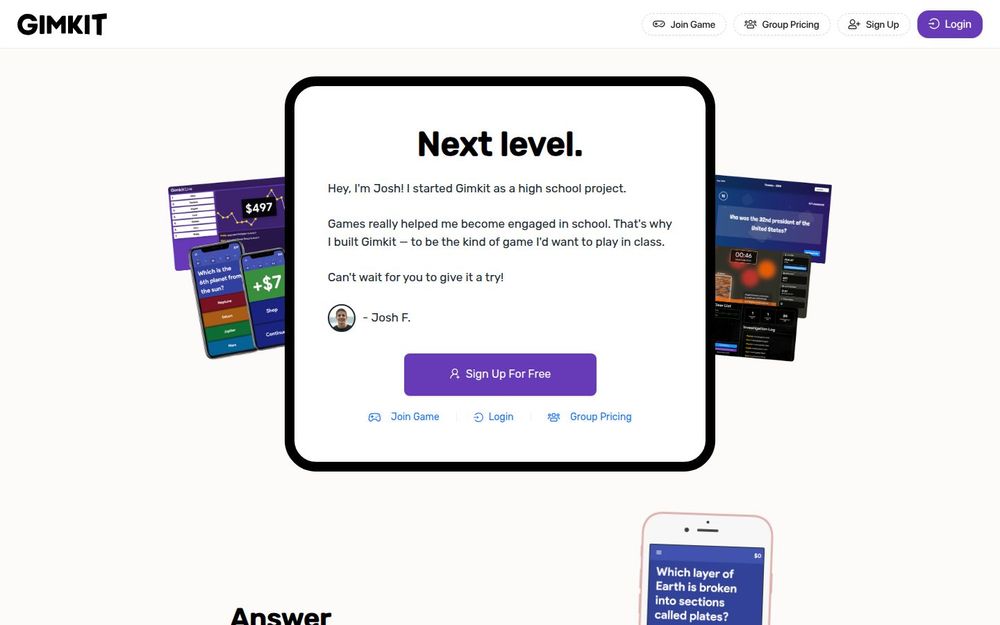 image of Gimkit image of Gimkit