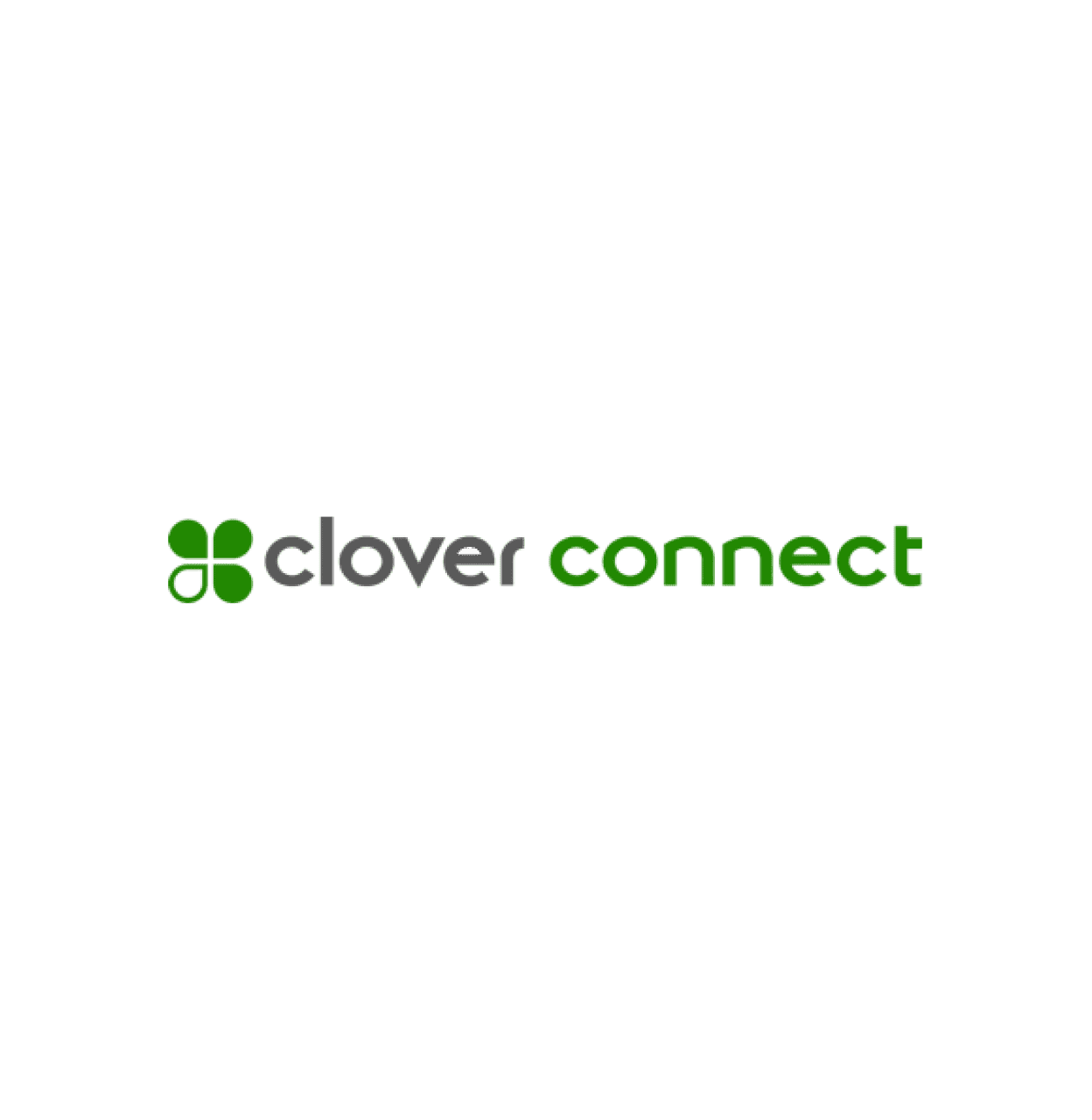 The Clover Connect logo with its green four-leaf clover mark next to the words clover connect.