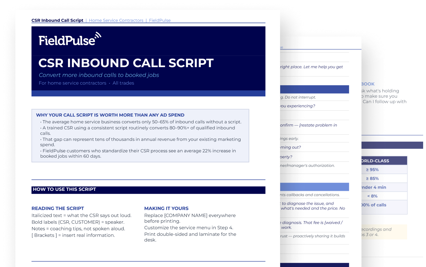 Get Your Free CSR Inbound Call Script