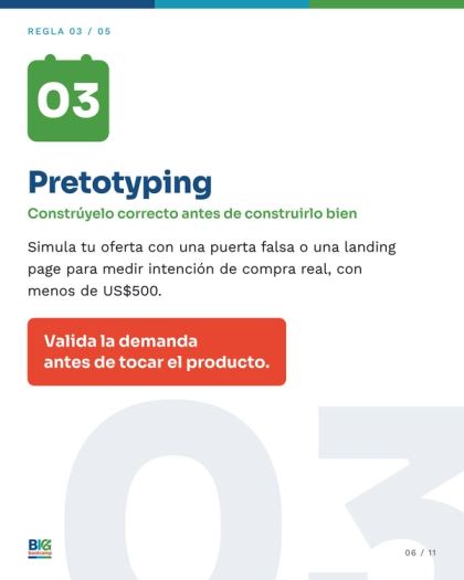 Lámina 6 de 10: ¿Tu próxima idea tiene evidencia, o solo entusiasmo?