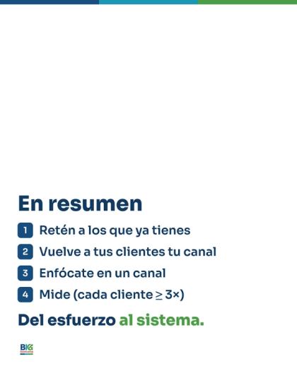Lámina 9 de 10: Captar clientes no es un problema de presupuesto, es de sistema.