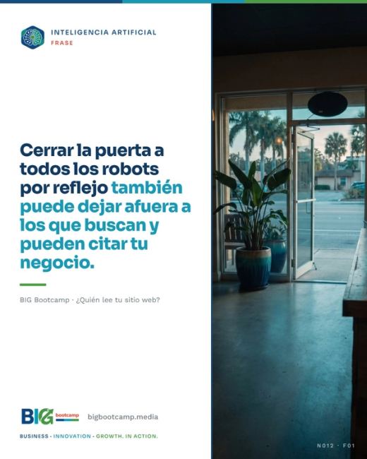 Cerrar la puerta a todos los robots por reflejo también puede dejar afuera a los que buscan.