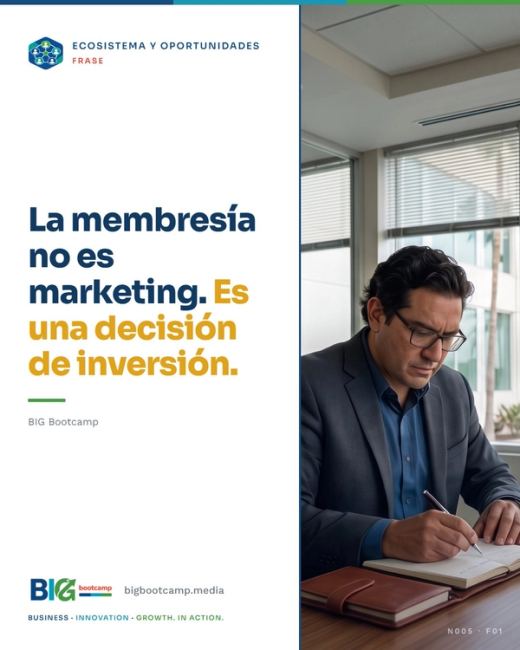 La membresía no es marketing. Es una decisión de inversión.
