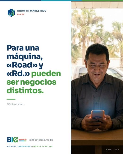 Para una máquina, «Road» y «Rd.» pueden ser negocios distintos.