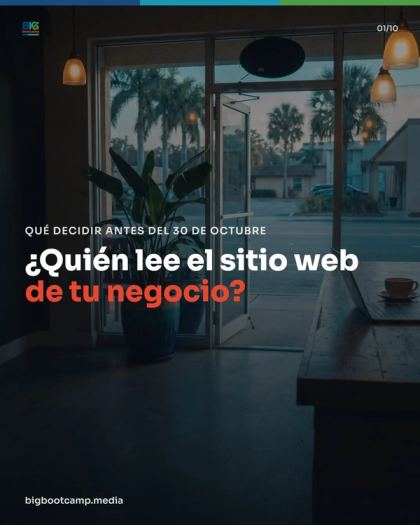 Lámina 1 de 10: ¿Quién lee el sitio web de tu negocio?