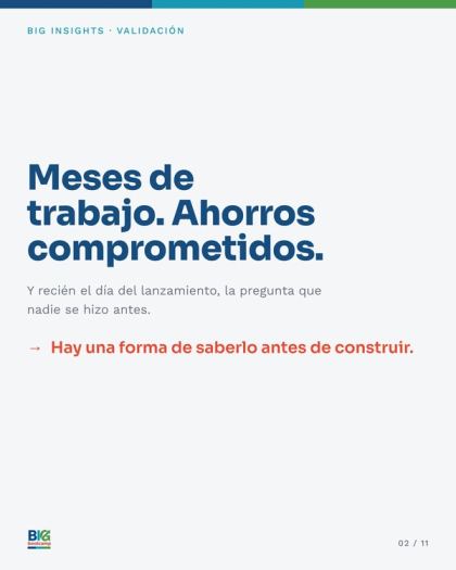 Lámina 2 de 10: ¿Tu próxima idea tiene evidencia, o solo entusiasmo?