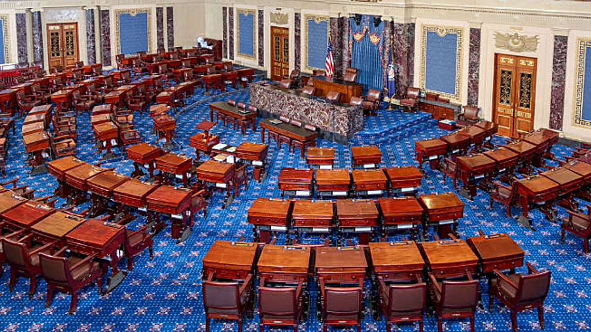 A legislative building representing discussions on AI regulation.