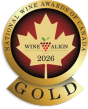 Gold medal, National Wine Awards of Canada 2026