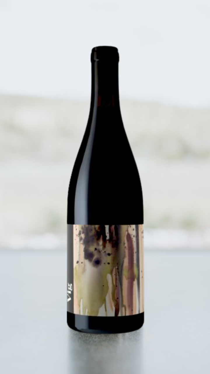 A bottle of Vig Len's Cuvee Pinot Noir 2020