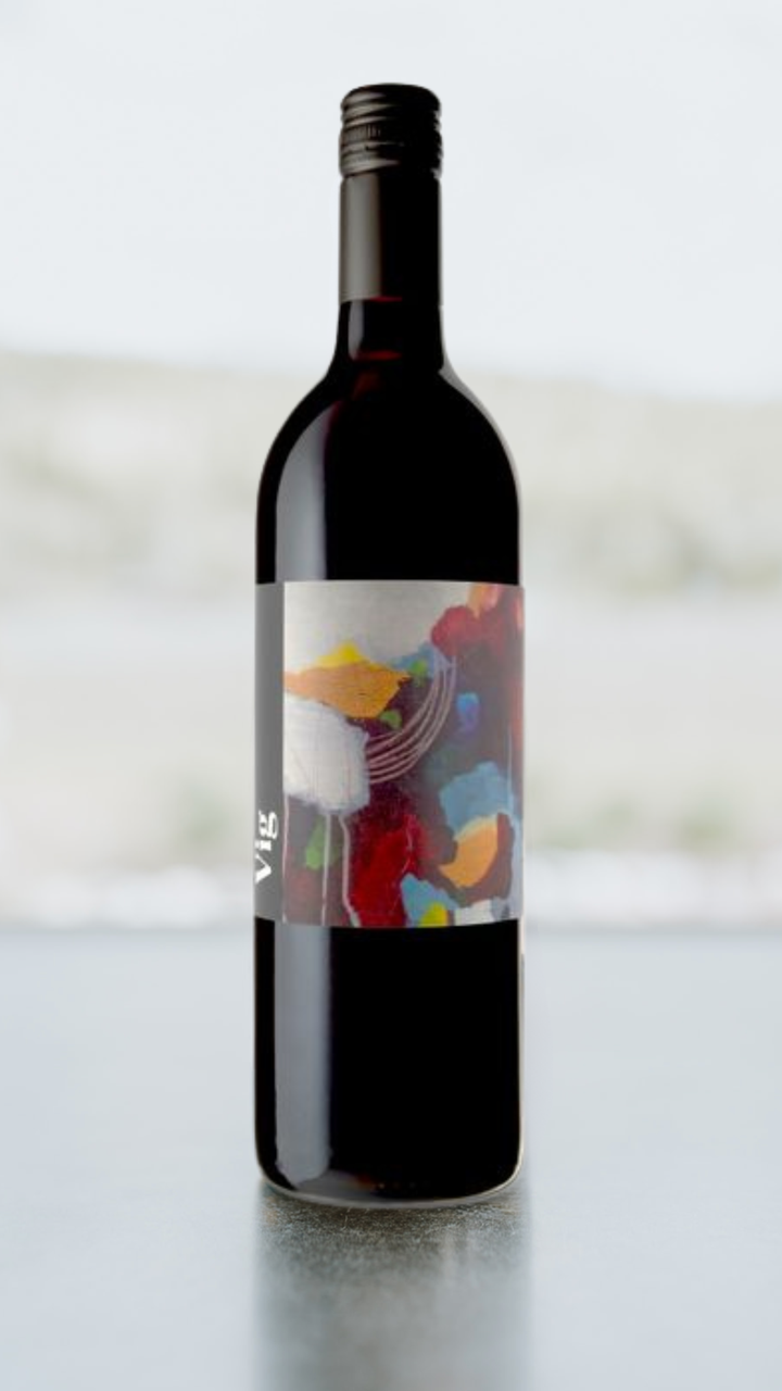 A bottle of Vig Cabernet Franc 2020