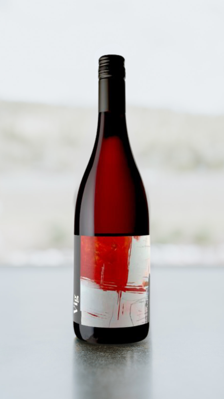 A bottle of Vig Naramata Pinot Noir 2022