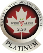 Platinum medal, National Wine Awards of Canada 2026