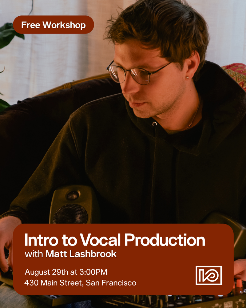 Intro to Vocal Production with Matt lashbrook workshop on 2026-08-29 - event thumbnail