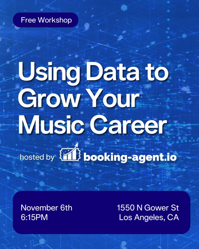Using Data To Grow Your Music Career workshop on 2025-11-06 - event thumbnail