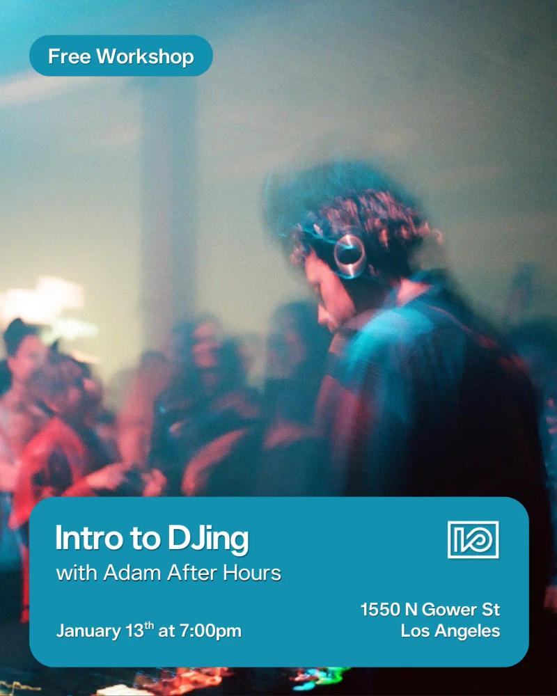 Intro to DJing with Adam After Adams workshop on 2026-01-13 - event thumbnail