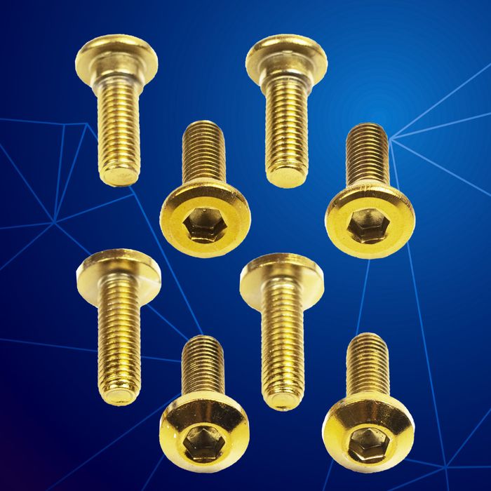 Gold Disc Brake Plate Bolt