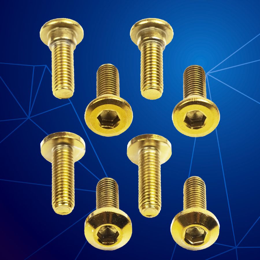 Gold Disc Brake Plate Bolt