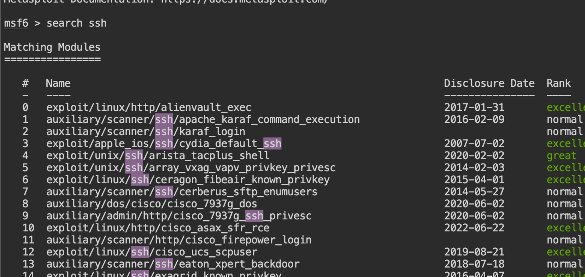 Metsploit Module Metasploit