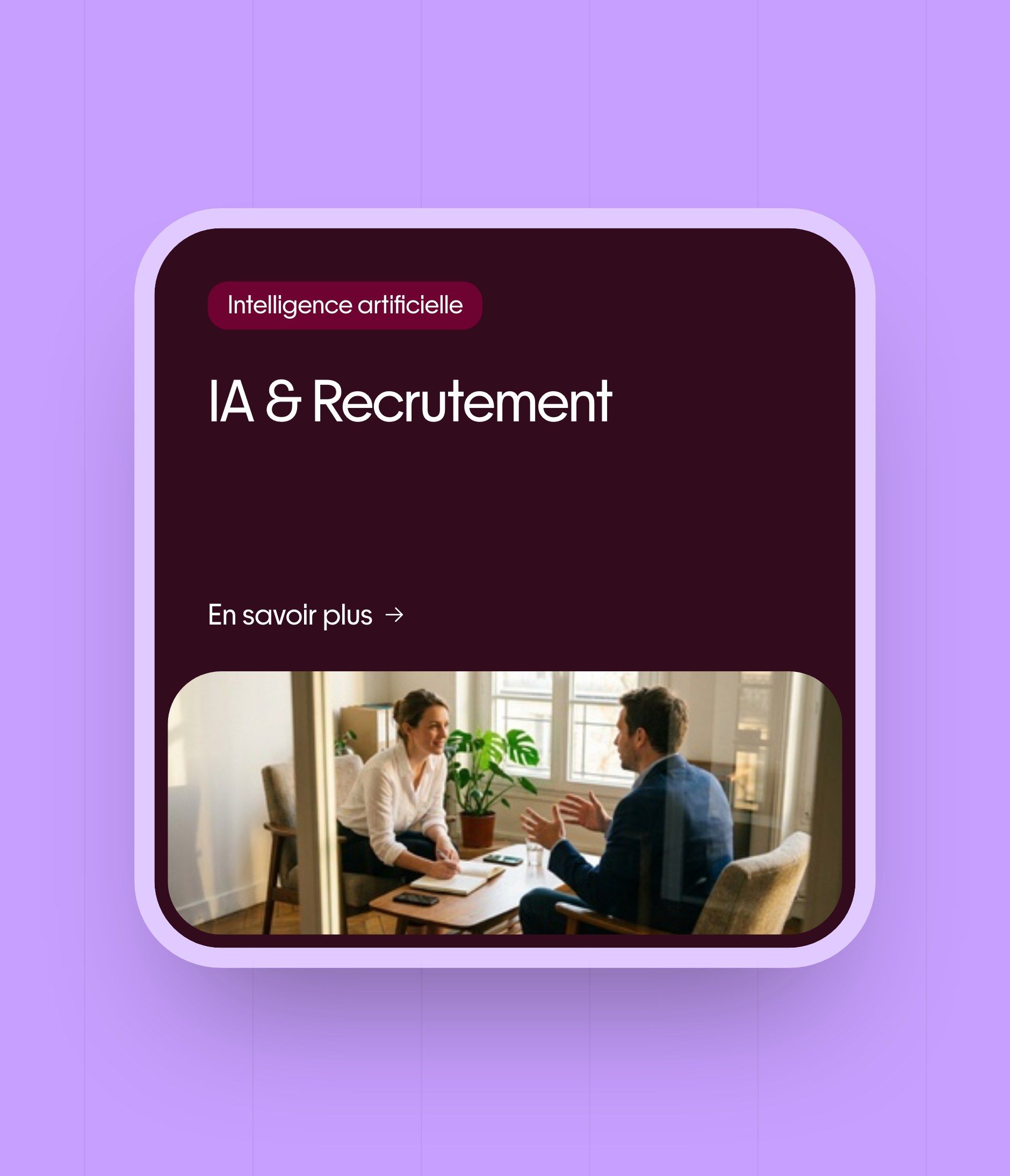 Card for the AI & Recruitment course on the Unow website