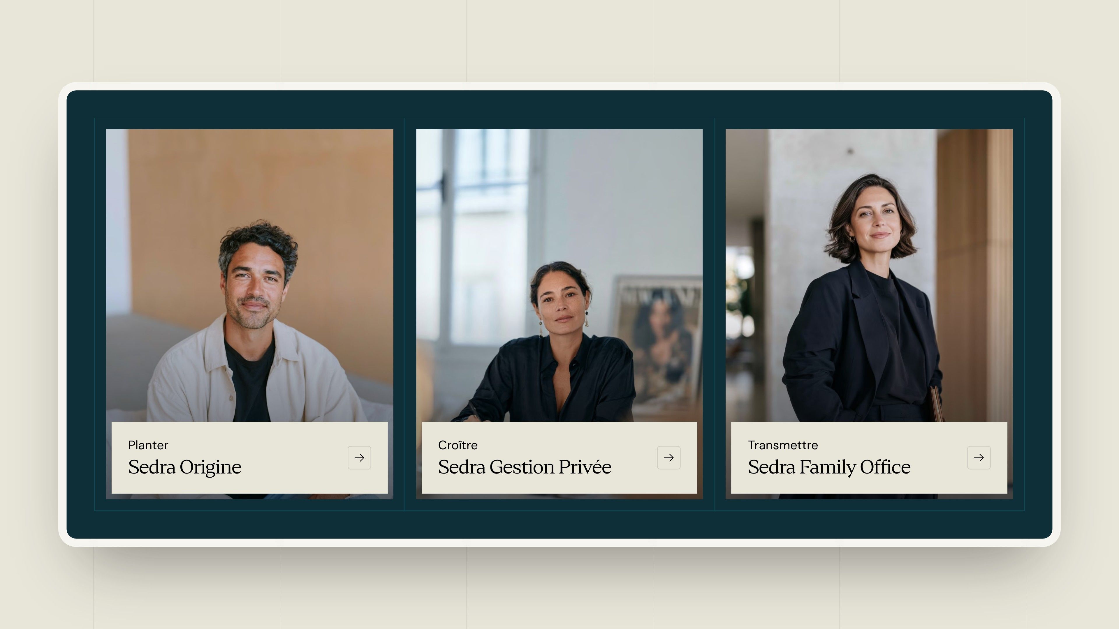 The three Sedra Capital offers: Plant, Grow, Pass on