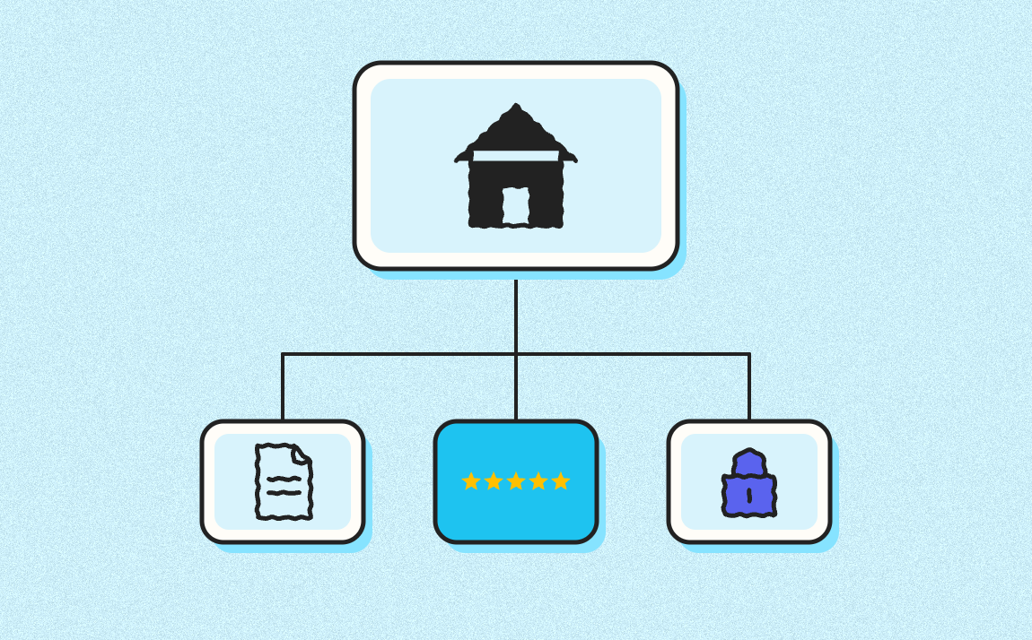 What information reassures a client on an architect’s website?