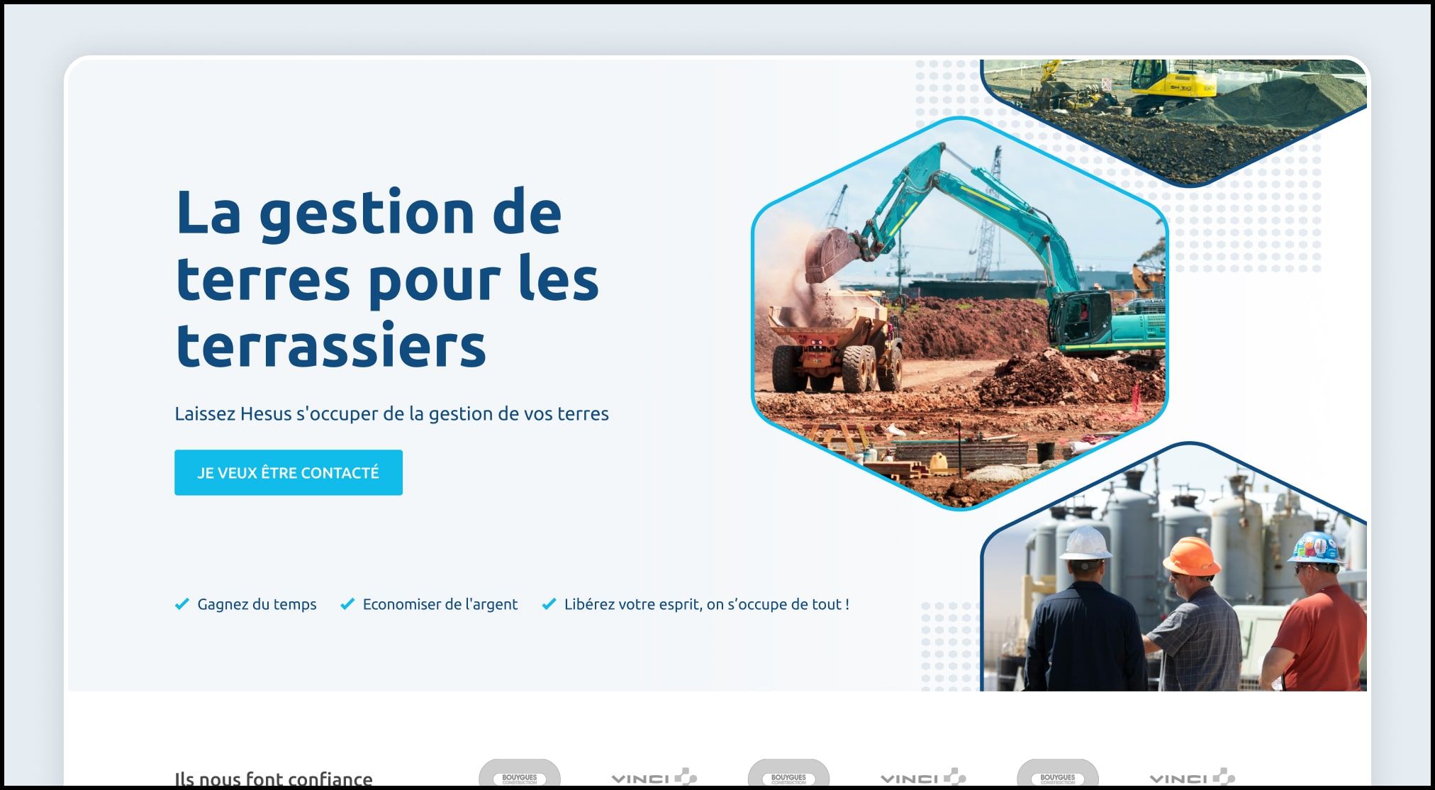 Hesus landing page
