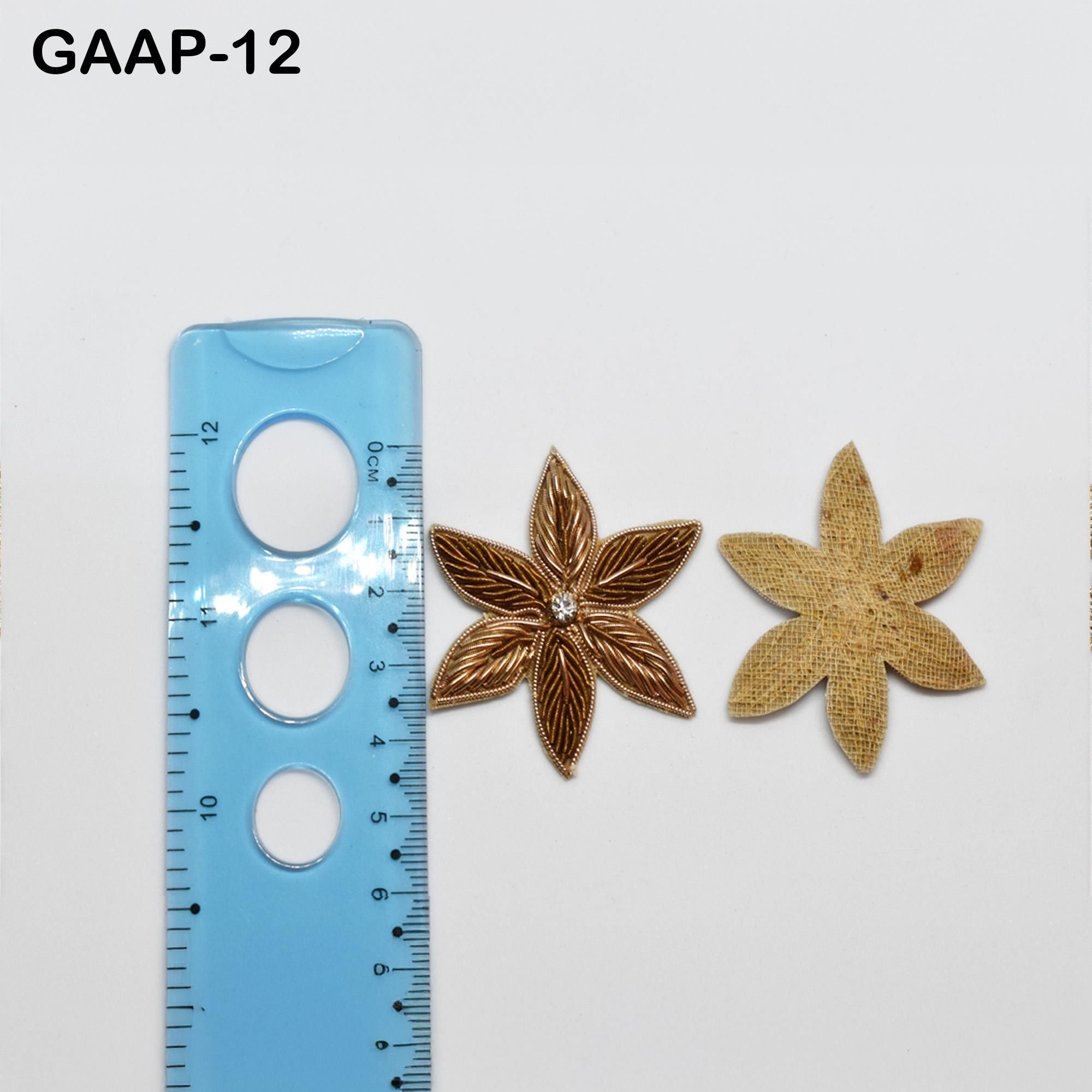 Beaded Indian Appliques: Handmade Floral Patches, Wedding Dress Embellishments - Image 1