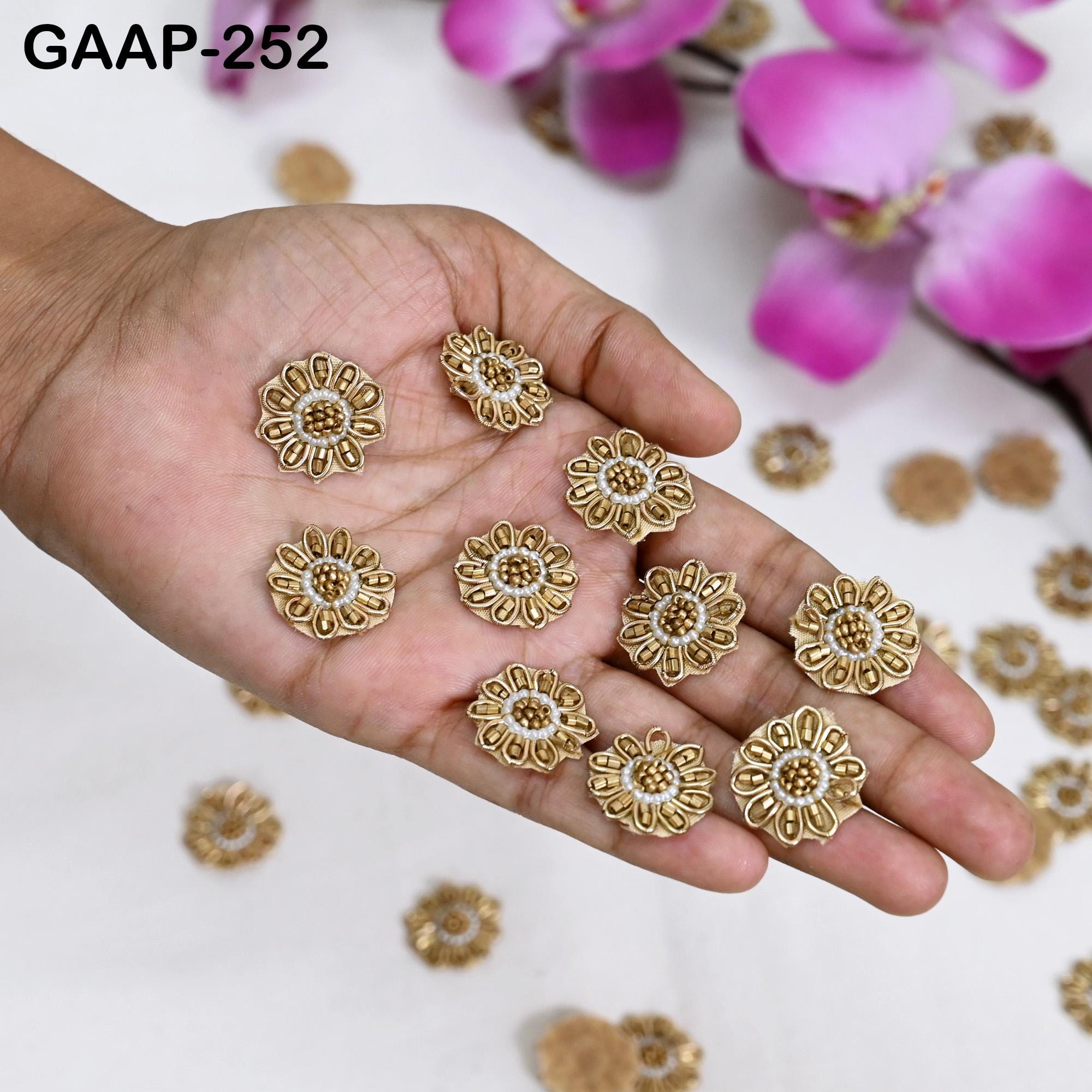 Handmade Rhinestone Beaded Applique | Crystal Bead Patch for Bridal, Costume & DIY Fashion | 100% Handmade Embellishment - Image 1