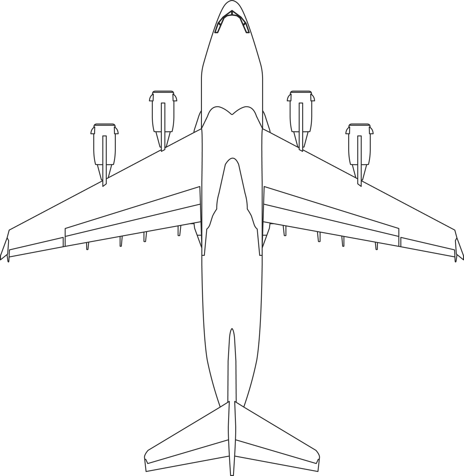 Boeing Poseidon P-8 drawing