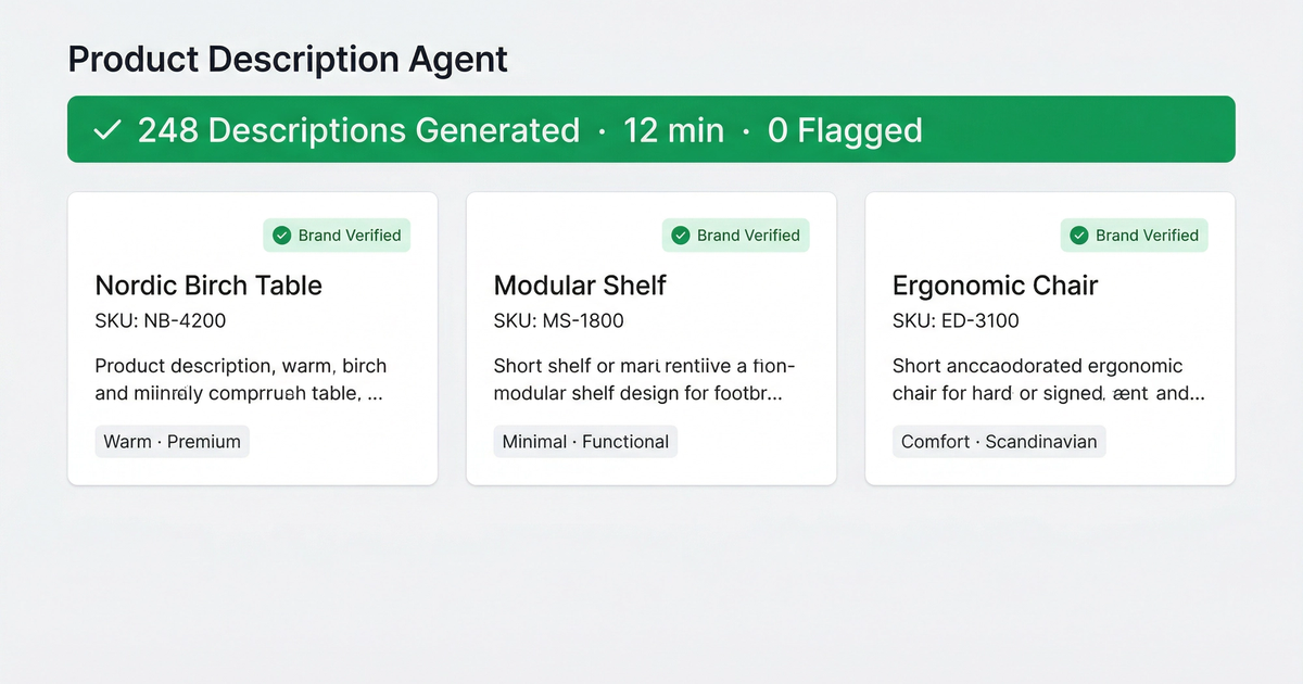 Product Description Agent | AI Use Case | Abundly