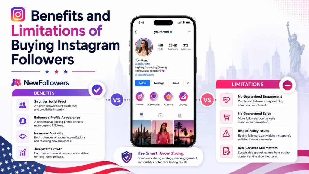 Benefits and limitations of buying Instagram followers