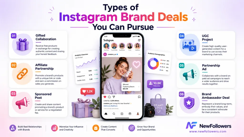 Types of Instagram Brand Deals You Can Pursue