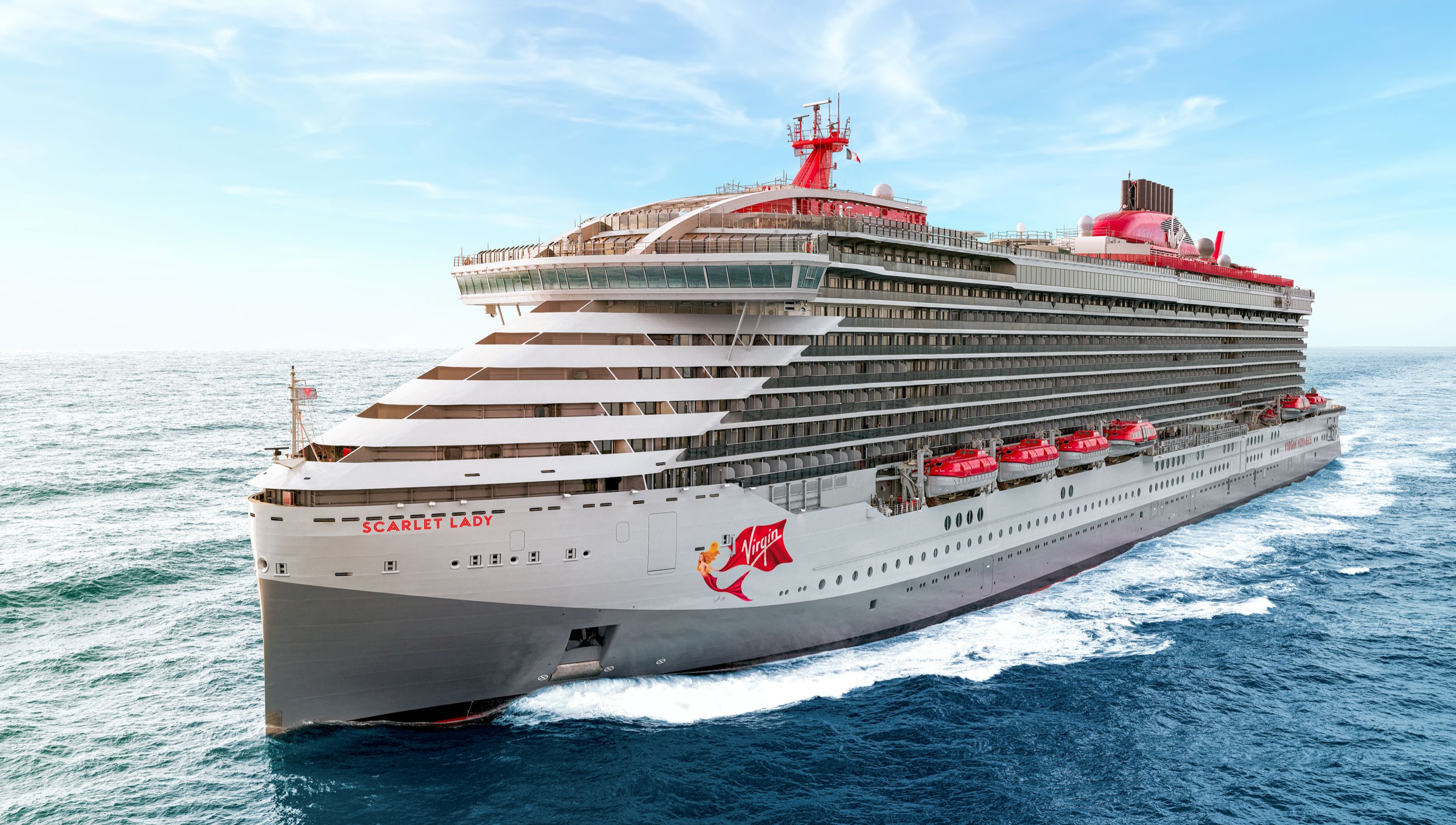 Virgin Voyages and Norwegian Cruise Line ships at sea, highlighting options for adults without kids