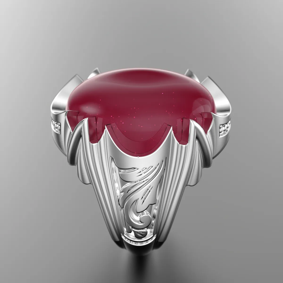 Silver Men Ring-3
