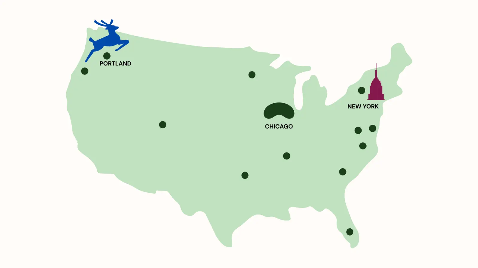 map of USA
